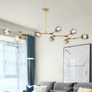 GobekUsa LED Ball Chandelier: Modern Glass Kitchen Pendant Light Fixture