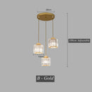 GobekUsa Crystal LED Pendant Chandelier for Dining Living Room Decor