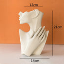 GobekUsa Abstract Half Face Ceramic Vase Portrait Ornament Artistic Handicraft