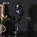 GobekUsa Lady Face Abstract Art Sculpture Resin Ornaments for Home Decor