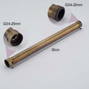 GobekUsa Brass Black Bathroom Faucet 30cm Extension Tube for Heightening