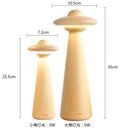 GobekUsa Kids UFO Wood LED Table Lamp: Modern, Dimmable, Cartoon Design, Ideal for Children's Bedroom