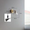 GobekUsa Gray Glass LED Bathroom Mirror Sconce Wall Lamp Lighting