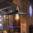 Vintage Black Iron Umbrella Pendant Light