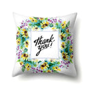 GobekUsa Green Tropical Leaves Pillow Cover - Four Season Landscape Decor
