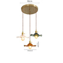 GobekUsa Green Glass Hanging Light: Modern LED Pendant Lamp for Living and Dining Room