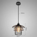 GobekUsa Black Iron Cage Pendant Light for Kitchen Living Room Shop