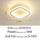 GobekUsa Black Led Ceiling Light for Home Entryway - Modern Balcony Indoor Lamp