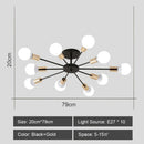 GobekUsa LED Metal Chandeliers for Living Room - Stylish Ceiling Light for Home Decor