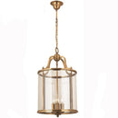 Vintage Copper Birdcage Glass Pendant Light