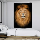 GobekUsa Lion World Tapestry Hanging Cloth Home Decor Fabric Art Wall Hanging