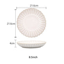 GobekUsa Ceramic White Glaze Dinnerware Set