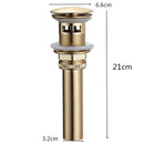 GobekUsa Brushed Gold Vessel Sink Pop-Up Drain Assembly Kit