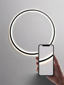 GobekUsa LED Ring Wall Lamp: Minimalist Living Room Decor & Atmosphere Light