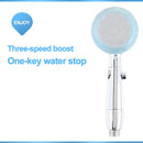 GobekUsa High Pressure 3-Function Shower Head for Magic Massage and Water Saving