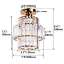 GobekUsa Crystal Chandelier Ceiling Light for Modern Living Room Decor