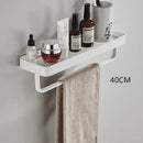 GobekUsa Glass Corner Shelf with Bar for Bath and Kitchen Storage
