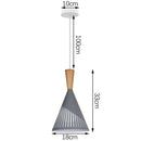 GobekUsa Industrial Gray Pendant Light with LED for Living Room, Foyer - Modern Luminaire