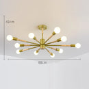 GobekUsa LED Wooden Ceiling Lights w/ E27 Bulb for Modern Livingroom & Bedroom