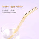 GobekUsa Glass Straws Set - Eco-Friendly Reusable Colorful Drinking Tubes