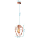 GobekUsa Industrial Pendant Lights E27 LED Hanging Lamp Modern Loft Lighting for Home