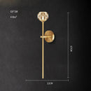 GobekUsa Crystal Stone Designer LED Wall Sconce for Bedroom and Corridor