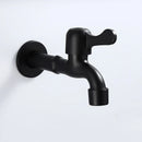 GobekUsa Antique Black Brass Wall Mount Bibcock Tap for Outdoor Garden and Washing Machine