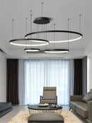 GobekUsa LED Ring Chandelier Ceiling Pendant Modern Round Circle Lamps