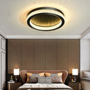 GobekUsa Black Gold Crystal Chandelier LED Ceiling Light for Living Room Bedroom