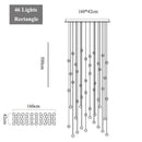 GobekUsa Crystal LED Chandelier: Modern Luxury Pendant Lights for Staircase, Bedroom, and Living Room