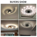 GobekUsa LED Acrylic Ceiling Light Fixture for Bedroom Hall Living Room Kids, Modern Luster