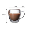 GobekUsa Double-Walled Transparent Glass Cup - Versatile Drinkware for Any Occasion
