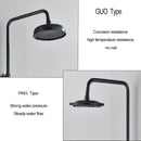 GobekUsa Black Brass Bath Shower Faucet Set with Handshower and Tub Spout