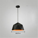 GobekUsa Iron Diamond Pendant Lights Modern Geometry Pendent Lighting for Living Room & Cafe