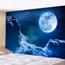 GobekUsa Beach Moon Night Sky Tapestry for Hippie Bohemia Decor & Yoga Mat