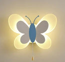 GobekUsa Butterfly Girl Room Lamp Creative Cartoon Children Energy-Saving Bedside Lamp