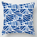 GobekUsa Blue Geometric Marble Stripe Line Pillowcases for Car Sofa Decor