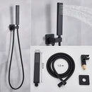 GobekUsa Digital Display Luxury Rainfall Shower Faucet with Massage System & Bathtub Faucet