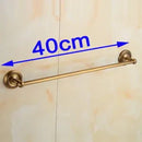 GobekUsa Brass Single Towel Bar in Antique Finish for Stylish Bathroom Décor