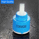 GobekUsa 35/40mm Ceramic Faucet Cartridge for Kitchen Bathroom Tap - Water Saving