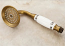 GobekUsa Brass Shower Faucet Set with 8" Rain Shower Head, Hand Shower, Hose, Valve, Bracket