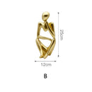 GobekUsa Gold Resin Sculpture | Nordic Luxury Technology Decor for Home & Office
