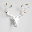 GobekUsa Deer Head Wall Decor Sculpture | Modern Abstract Animal Statue for Home Decor
