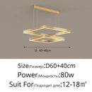 GobekUsa LED Chandelier: Modern Aluminum Luster Lamps for Bedroom, Hall, Dining, Living Room