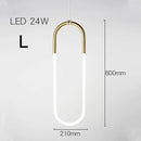 GobekUsa Gold Pendant Lights Energy Saving for Living Room Hanglamp