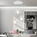 GobekUsa Iron Cage Pendant Lights | Modern Ceiling Chandelier for Living Room & Kitchen