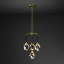 GobekUsa Diamond Crystal Stone Lustre Chandelier for Dinning Room