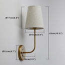 GobekUsa Industrial Flared Funnel Wall Lamp Set: Classic Country Style, Bedroom Reading Light