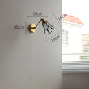 GobekUsa Green Glass LED Wall Lights with Pull Chain Switch, Copper Finish