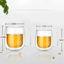 GobekUsa Double Wall Glass Kungfu Tea Coffee Mug